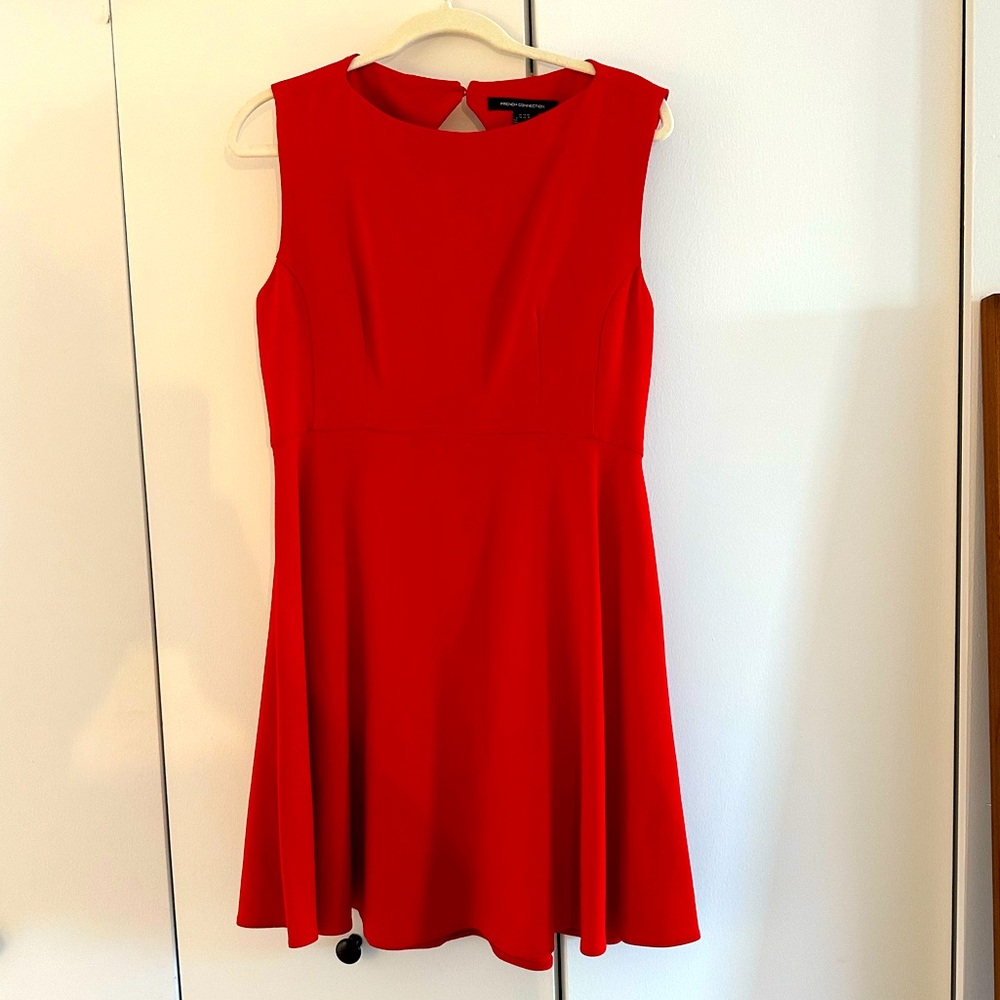 Red French Connection A-line dress